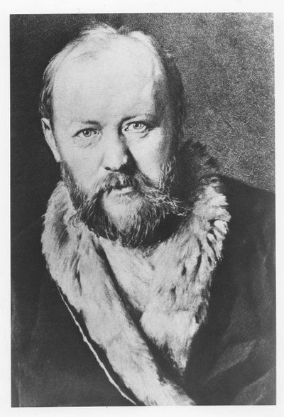 Alexander Ostrovsky by Russian School